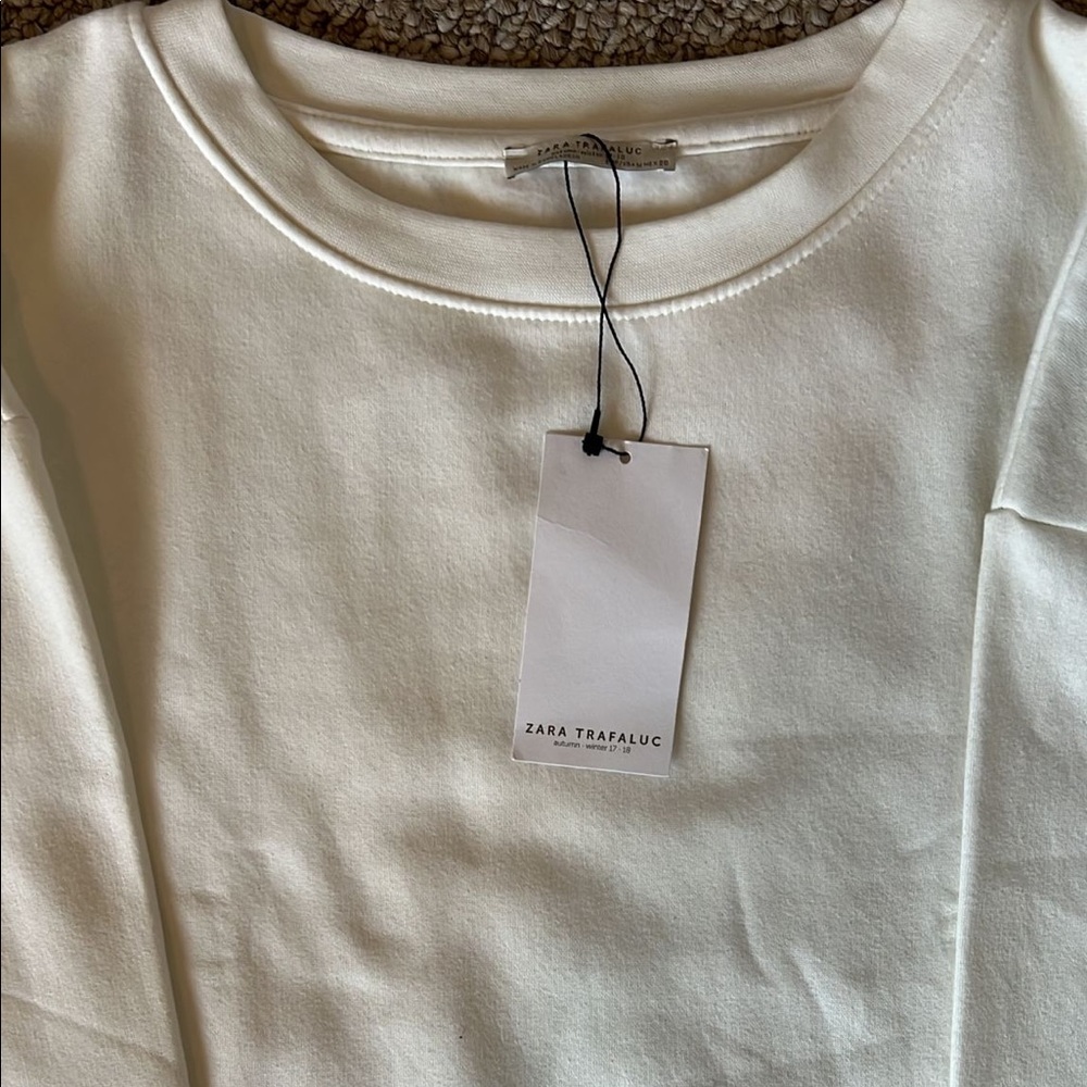 Zara Oversized Crewneck Sweater